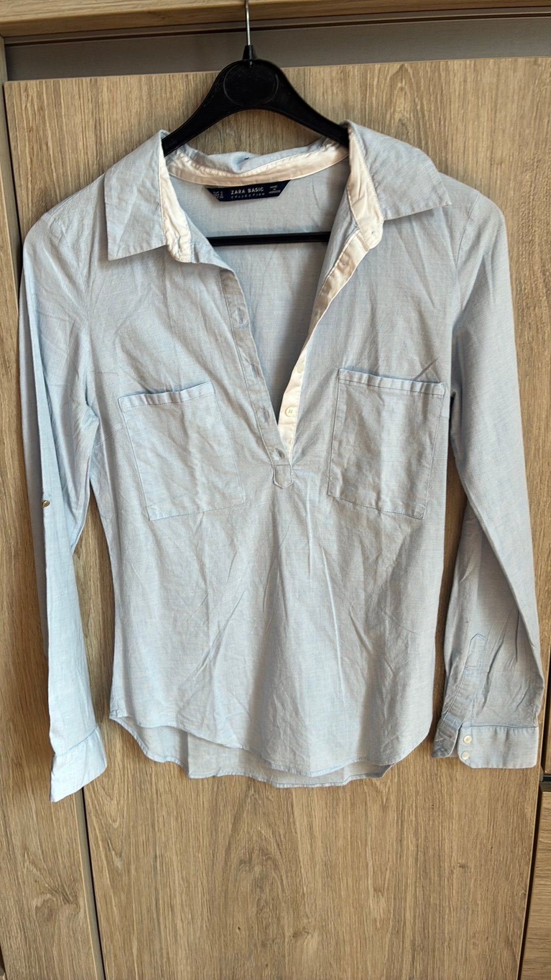 Chemise bleue ciel S, Enlèvement, Porté, Taille 36 (S), Bleu