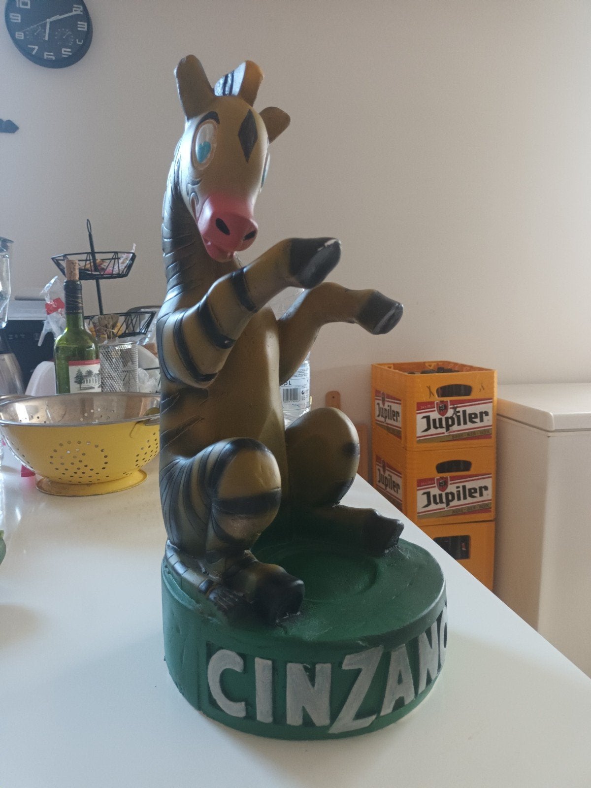 Vintage Cinzano Zebra toonbankbeeld, Antiek en Kunst, Ophalen of Verzenden