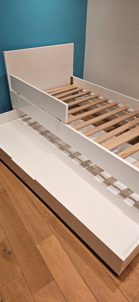 Bopita 1persoonsbed, incl lade+2 matras, 180 cm ou plus, 85 à 100 cm, Comme neuf, Enlèvement