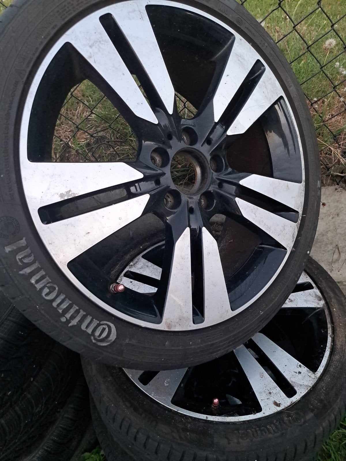 Originele Mercedes 18 inch velgen met Continental banden, Enlèvement, 18 pouces, Pneu(s)