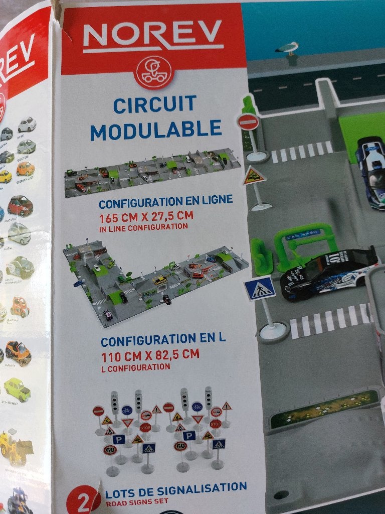 Autocircuit (merk Norev), Ophalen, Zo goed als nieuw, Racebaan, Zelf te bouwen