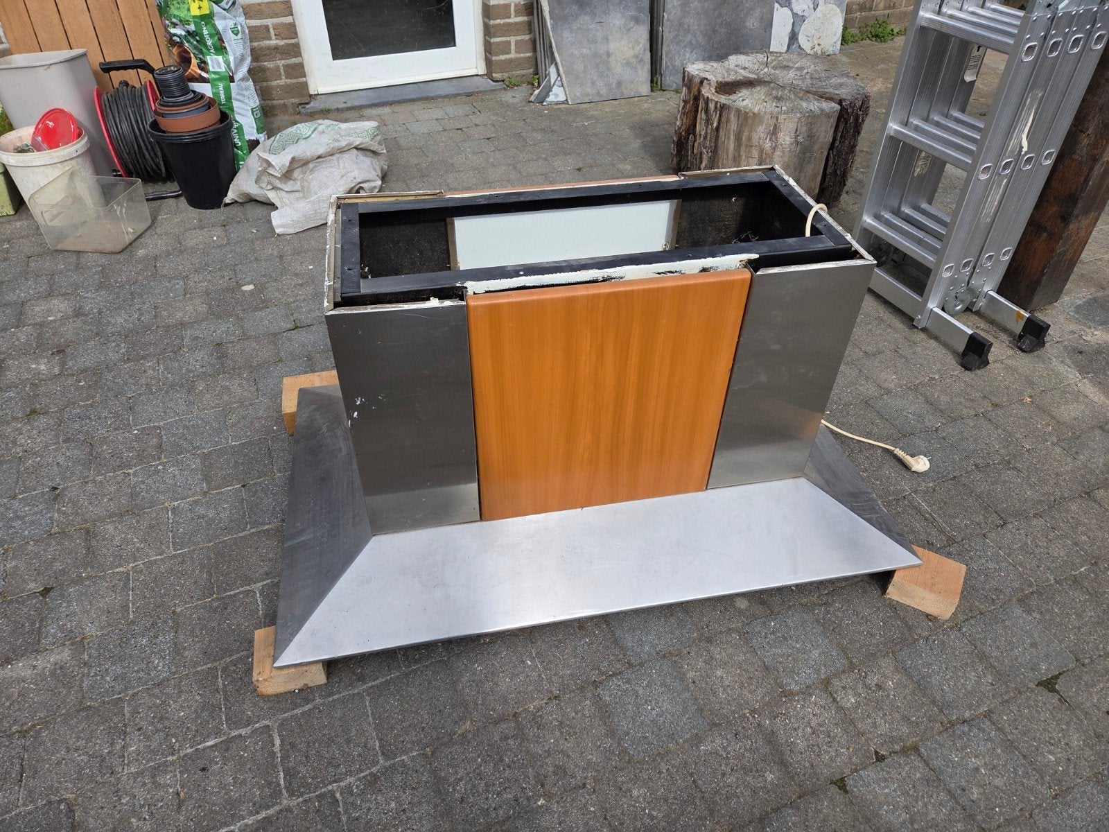 Vrijstaande inox dampkap Novy, Enlèvement, Utilisé