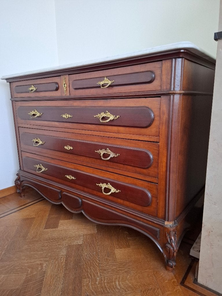 Commode met 5 laden, Huis en Inrichting, Kasten | Ladekasten, Ophalen, Gebruikt, 100 tot 150 cm, 5 laden of meer