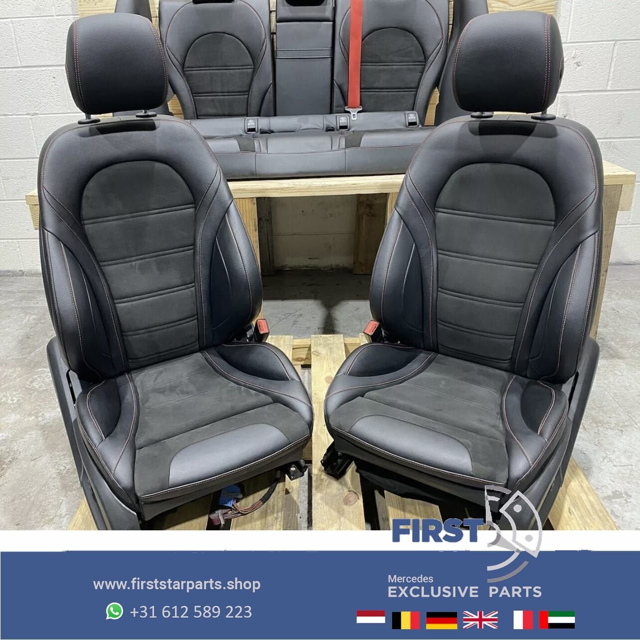 W205 C43 C63 AMG Edition Interieur Elektrische Stoelen Leer