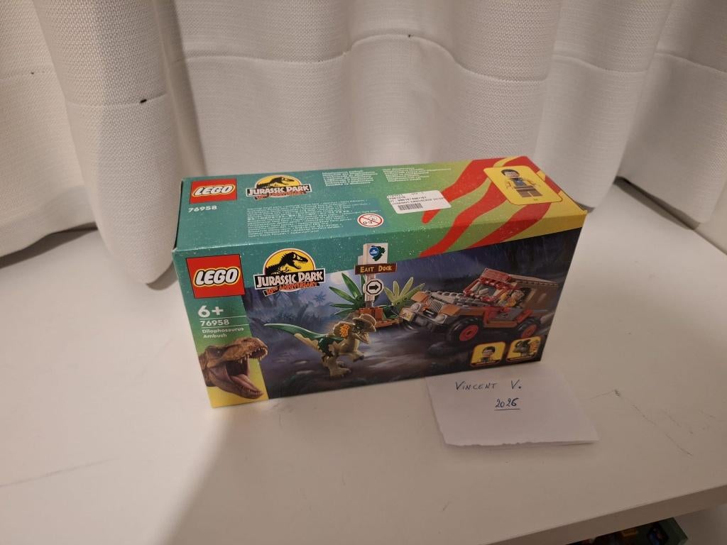 Lego 76958 - Jurassic World Dilophosaurus Hinderlaag, Ophalen of Verzenden, Lego, Jurassic World