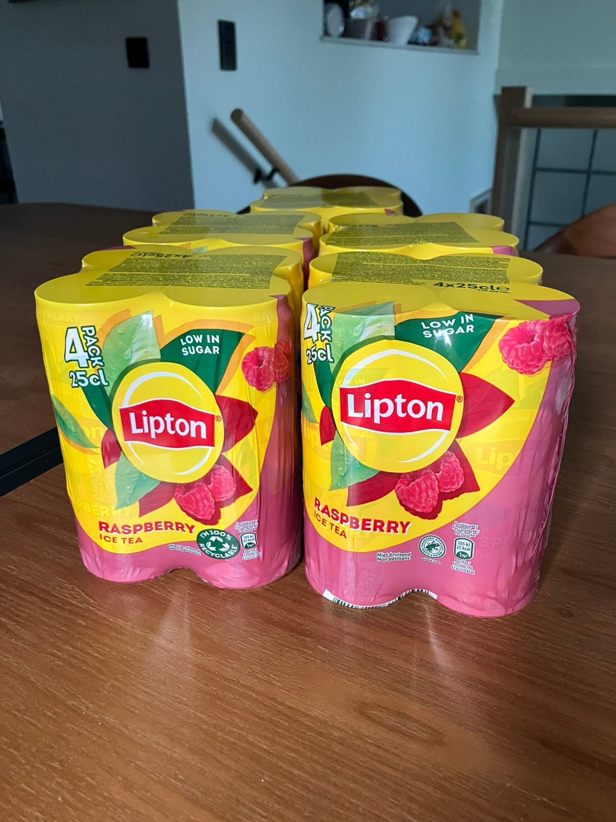 Raspberry ice tea Lipton, Ophalen