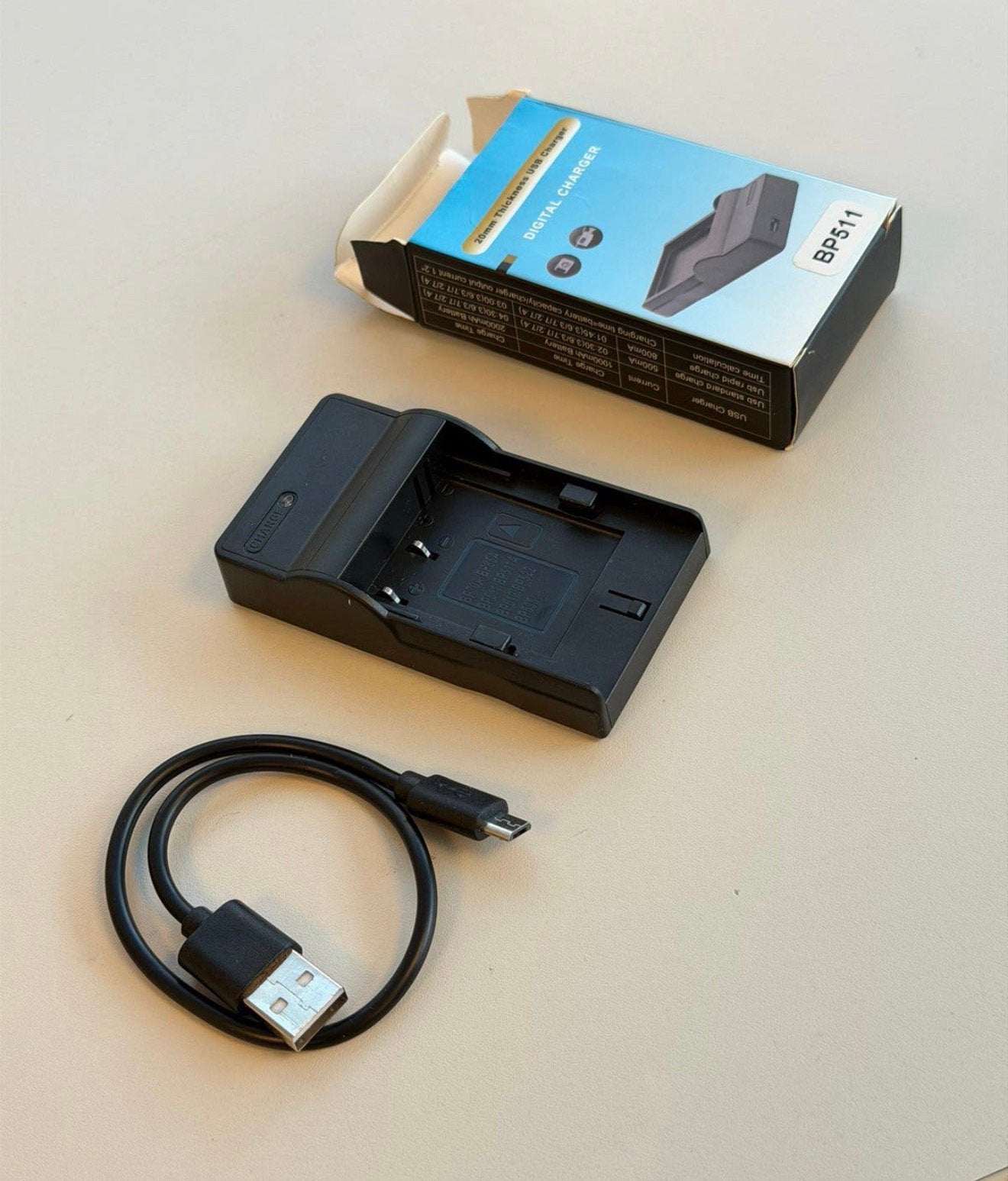 Nouveau chargeur de batterie USB Canon BP-511 BP-511A BP-512, Enlèvement ou Envoi, Neuf