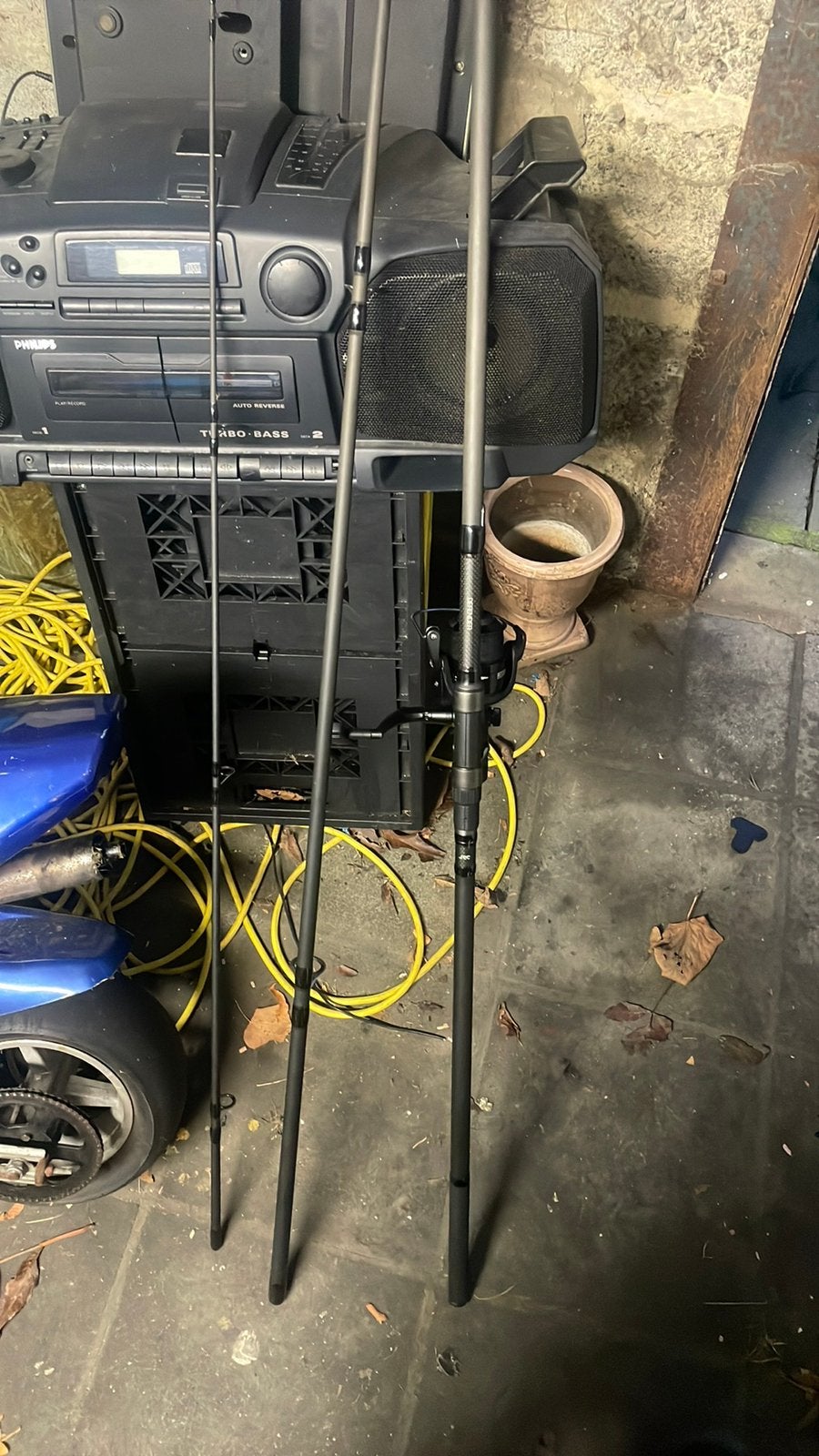Karper hengel te koop, Gebruikt, Minder dan 50 watt, Overige typen, Met statief