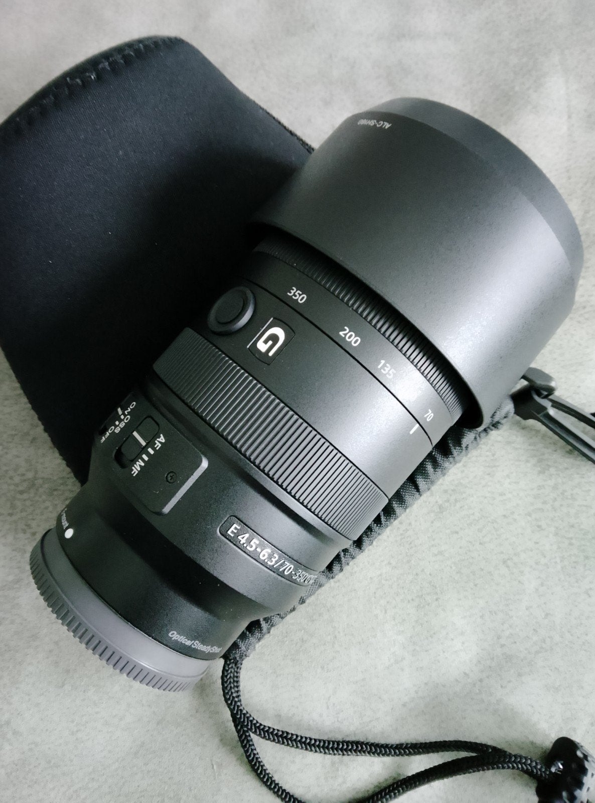 Sony E 70-350mm F/4.5-6.3 G OSS objectief
,hoesje, als nieuw, Ophalen of Verzenden, Zo goed als nieuw, Telelens, Zoom