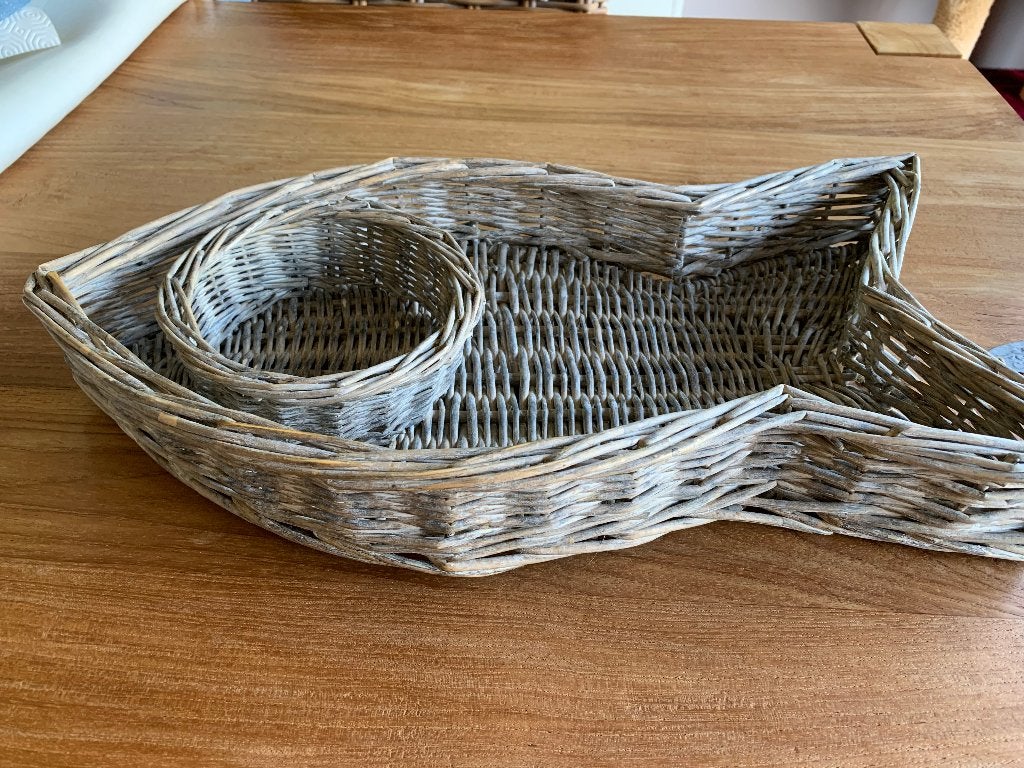 Dienblad/plateau riet Countryfield, Huis en Inrichting, Woonaccessoires | Dienbladen, Ophalen of Verzenden, Zo goed als nieuw