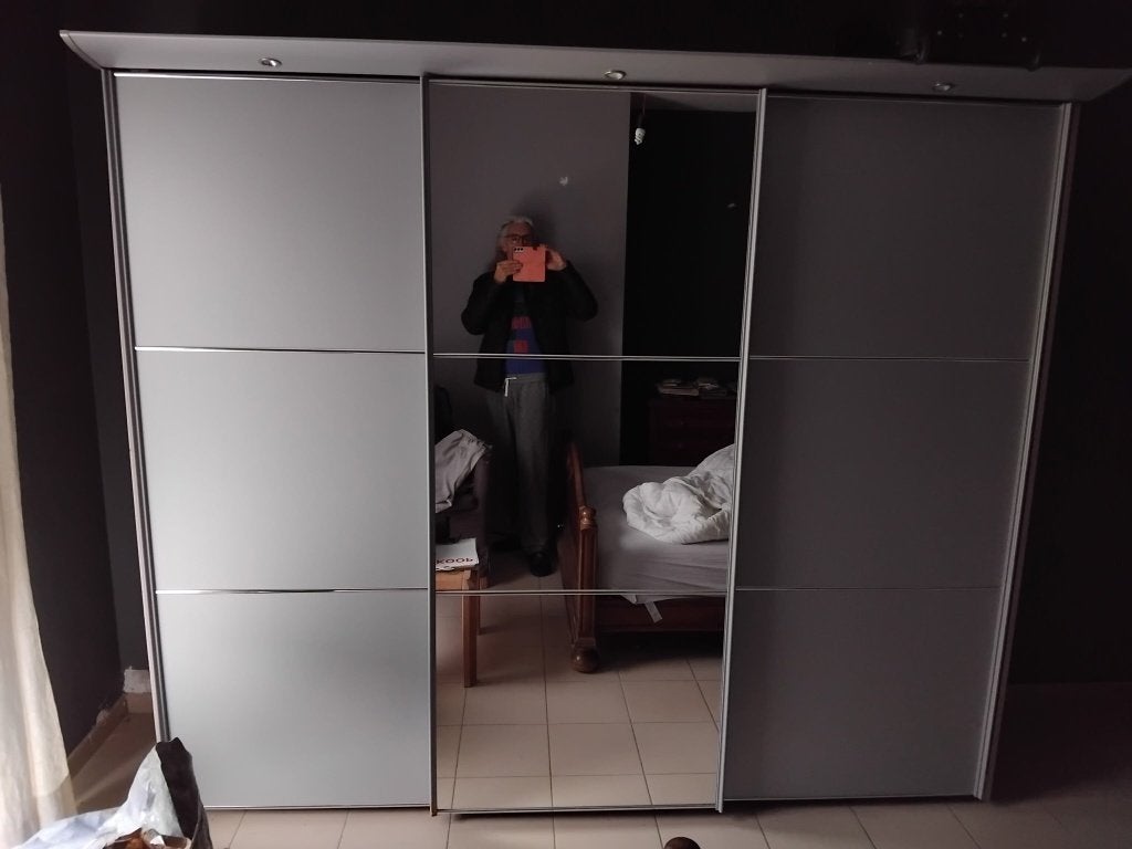 Kleerkast, Huis en Inrichting, Kasten | Kleerkasten, Ophalen, Gebruikt, Modern, Met plank(en)