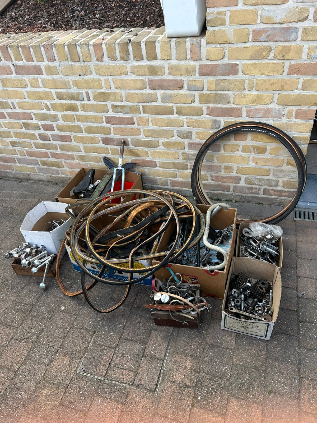 Lot retro fietsonderdelen, Ophalen, Zo goed als nieuw, Stuur