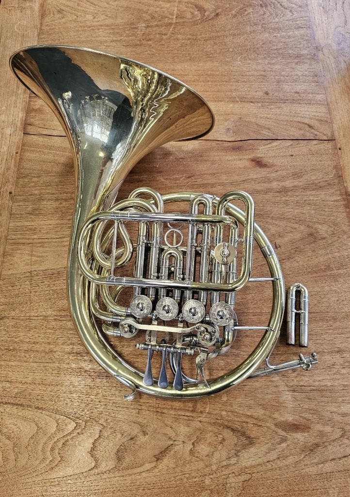 Gebr. Alexander mod. 107 BB/High F/low F, cor d'harmonie, Musique & Instruments, Enlèvement, Utilisé, Cor en si bémol