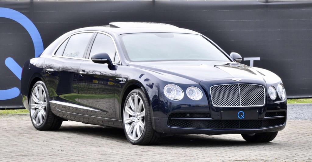 Bentley Flying Spur 4.0 V8 MULLINER FULL HISTORY, Auto's, Automaat, Blauw, Bedrijf, Vierwielaandrijving