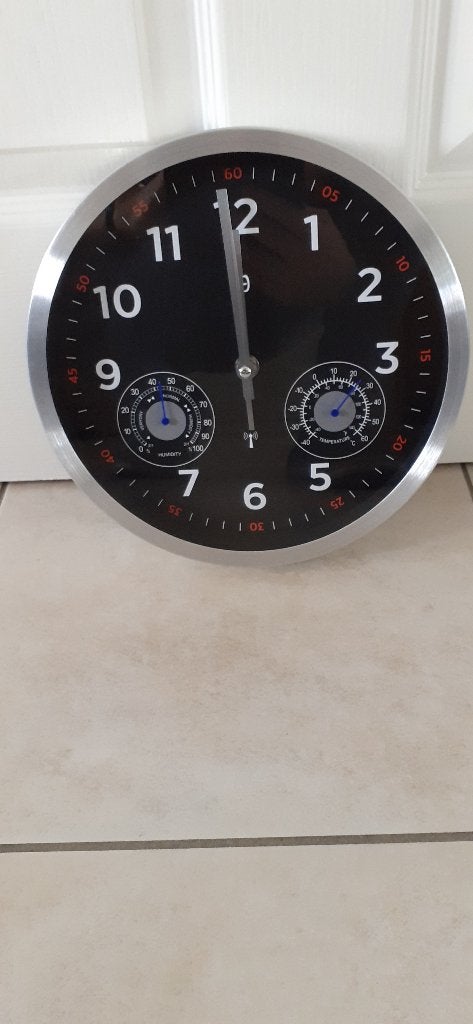 Radiografische wandklok, Ophalen, Analoog, Nieuw, Zilver