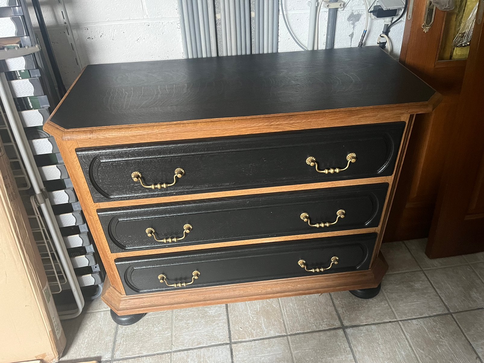 Armoire 3 tiroir en chaine tres bon état, Enlèvement, Comme neuf, Chêne