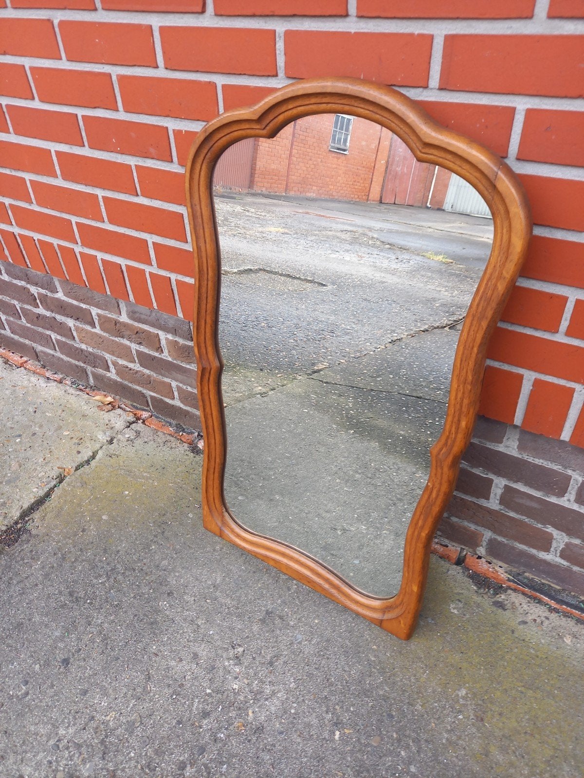vintage spiegel in houten kader, Huis en Inrichting, Woonaccessoires | Spiegels, Ophalen