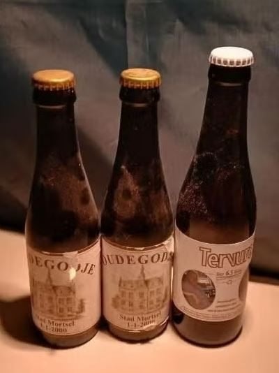 3 oude Flesjes Bier - 2x Oude Godje en 1x Tervuro, Verzamelen, Ophalen of Verzenden, Zo goed als nieuw, Flesje(s)