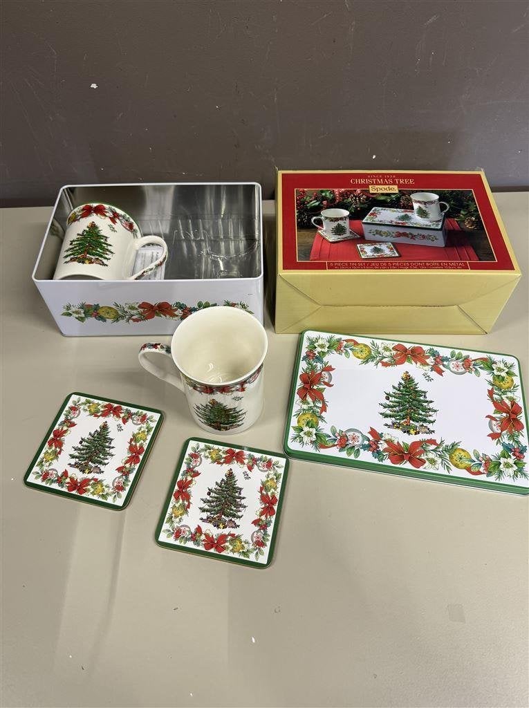 Kerst mokken in bewaarblik Pimpernel Spode christmas tree gi, Ophalen of Verzenden, Nieuw