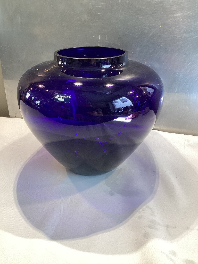 Vase bleu Leonardo. 156/H., Maison & Meubles, Accessoires pour la Maison | Vases, Enlèvement, Bleu, Verre