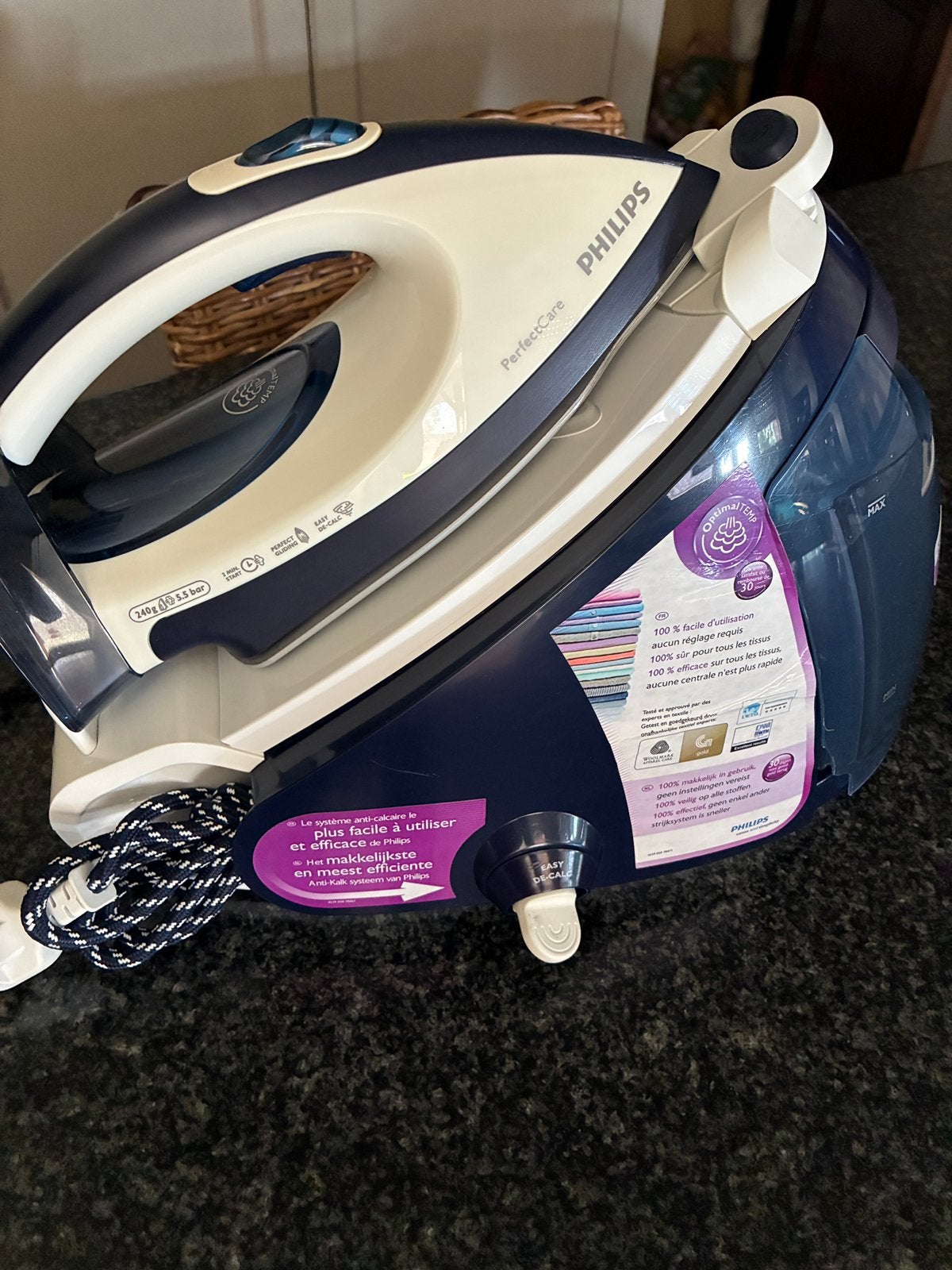 Stoomgenerator Philips Perfect Care, Elektronische apparatuur, Strijkijzers en Strijkplanken, Ophalen, Gebruikt, Strijkijzer met snoer
