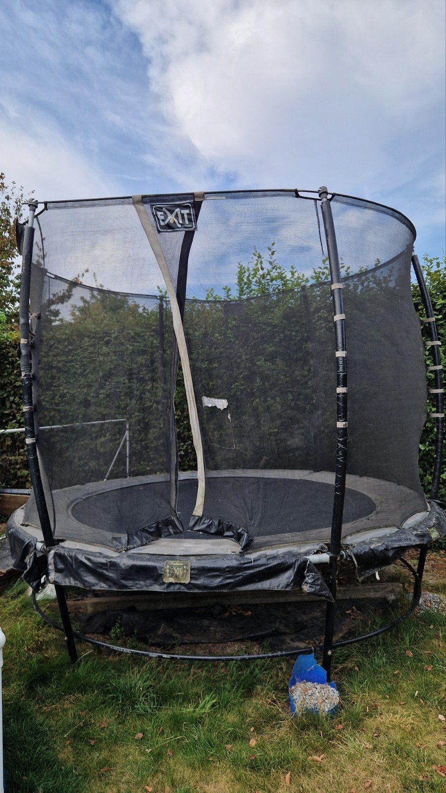 Exit premium trampoline zwart, Kinderen en Baby's, Speelgoed | Buiten | Trampolines, Ophalen, Zo goed als nieuw