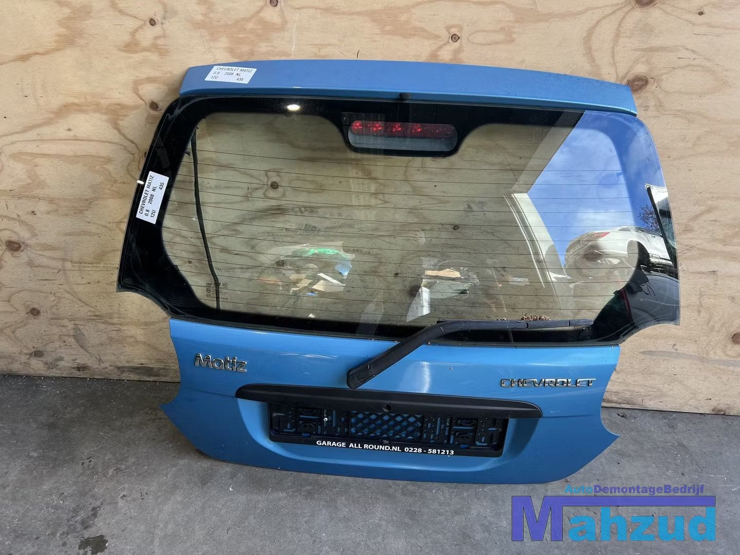 CHEVROLET MATIZ Blauw 12U achterklep 2005+, Arrière, Info@gm.com, Chevrolet, Utilisé