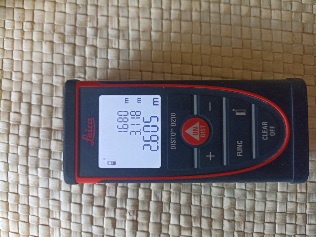 Leica DISTO D210 — Professionele laserafstandsmeter, Doe-het-zelf en Bouw, Ophalen of Verzenden, Zo goed als nieuw, Afstand