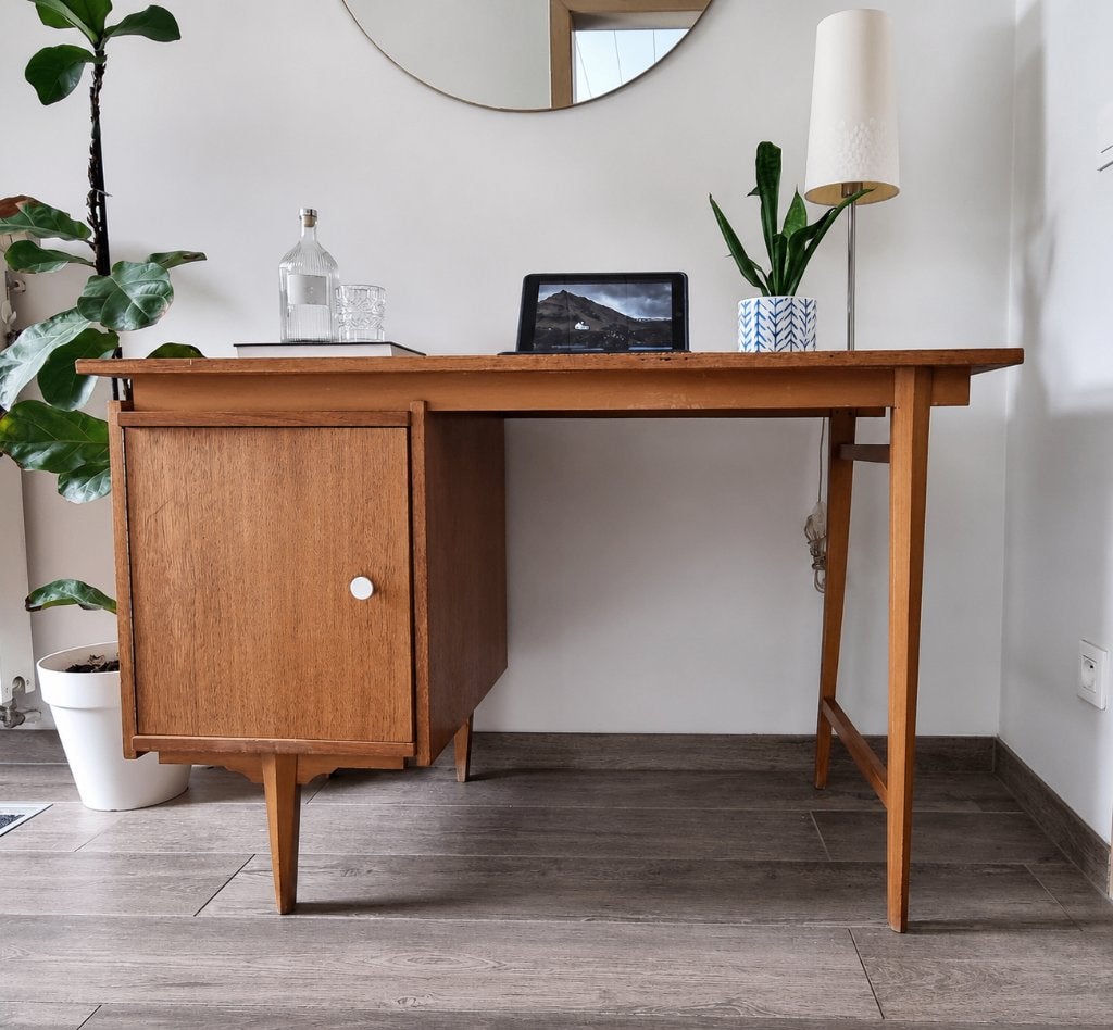 Vintage midcentury bureau, Antiek en Kunst, Ophalen