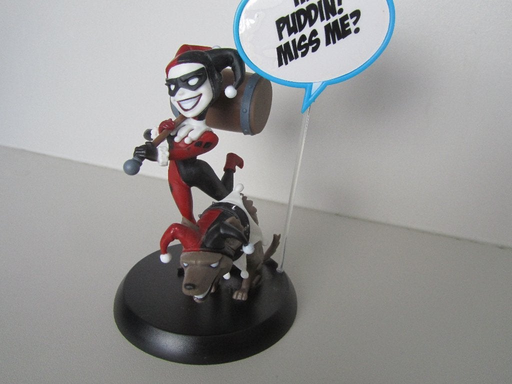PVC STATUE HARLEY QUINN (Q-Fig)(11cm), Verzamelen, Ophalen of Verzenden, Superheld, Gebruikt, Beeldje of Figuurtje