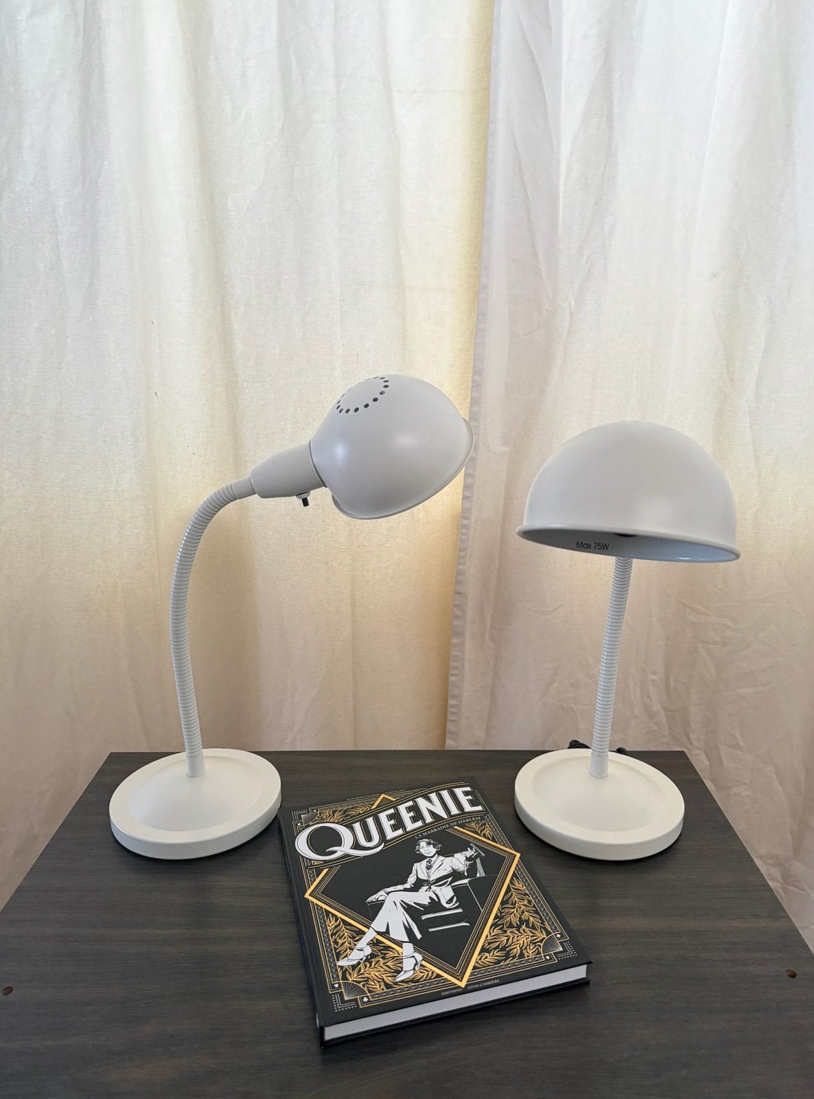Paire de Lampes de Bureau / Chevet Vintage, Enlèvement ou Envoi