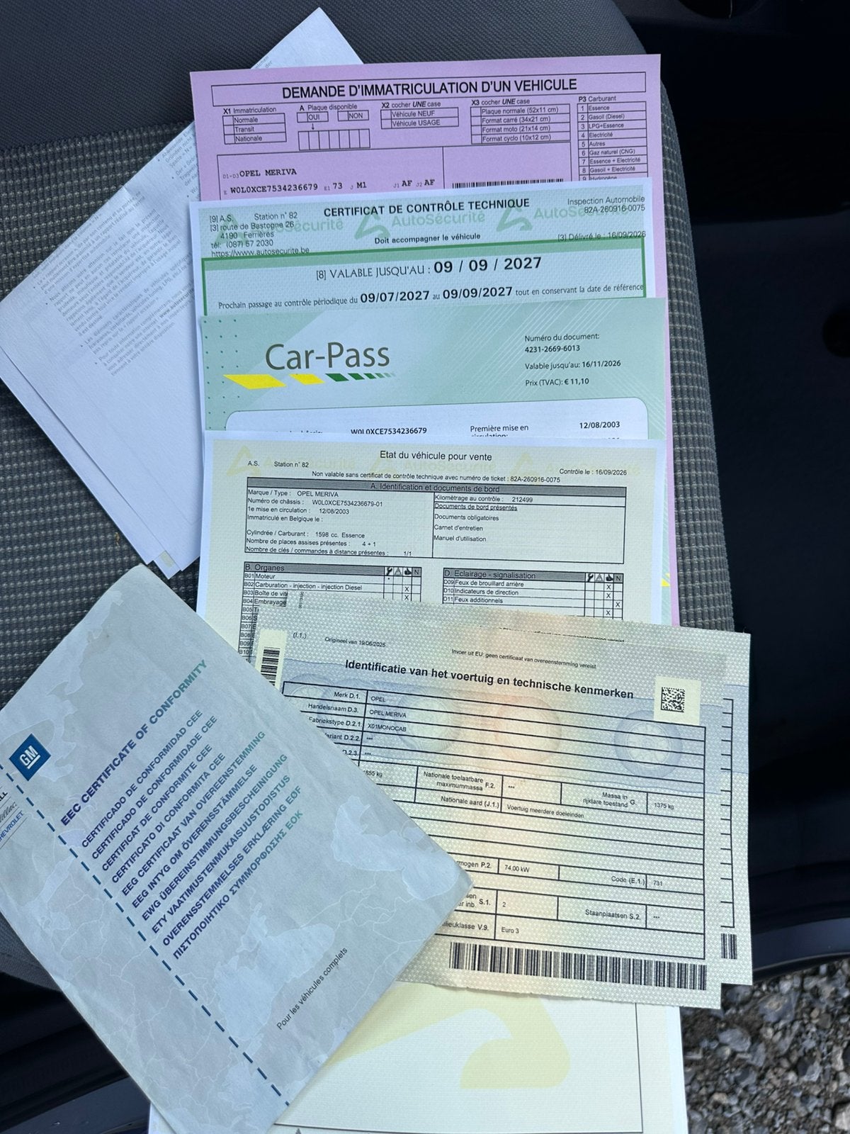 Opel meriva ( PRÊT A IMMATRICULÉ), Autos, Boîte manuelle, 5 portes, Particulier, Meriva