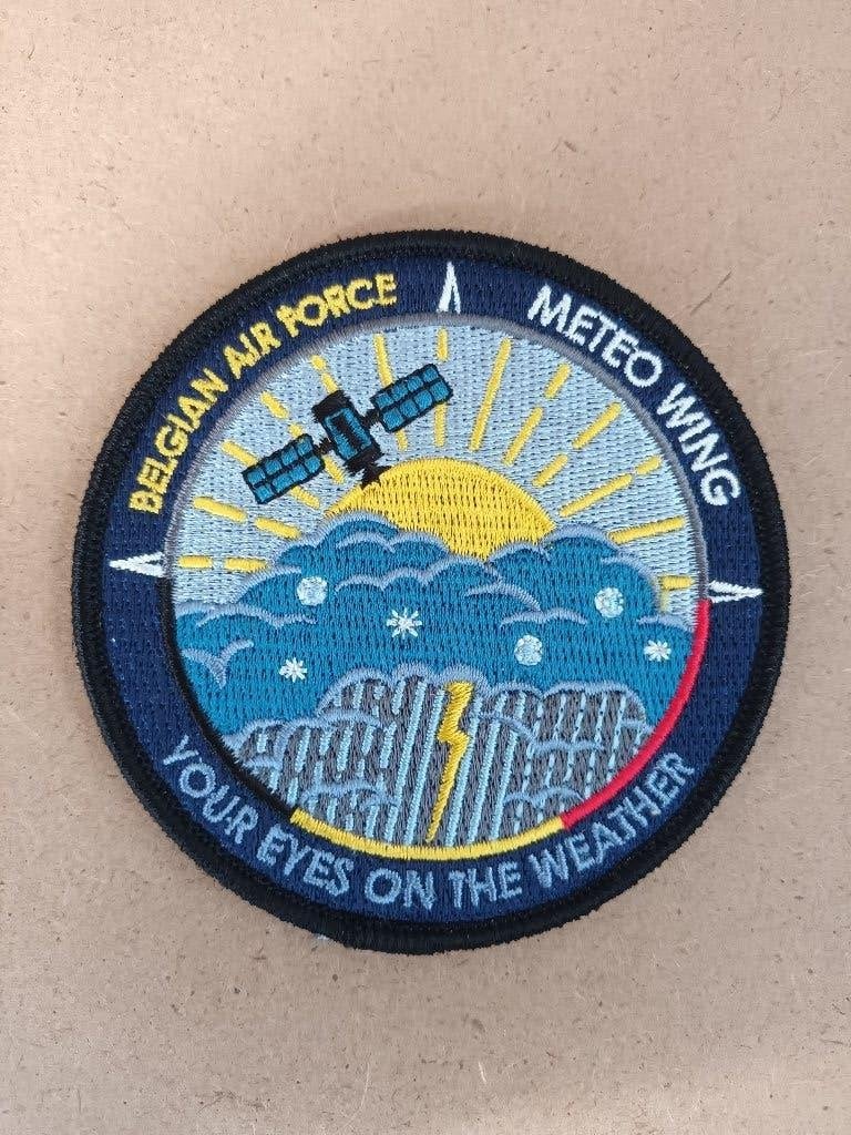 luchtmacht patch meteo wing BAF FAE, Enlèvement, Comme neuf, Écusson, Insigne ou Logo