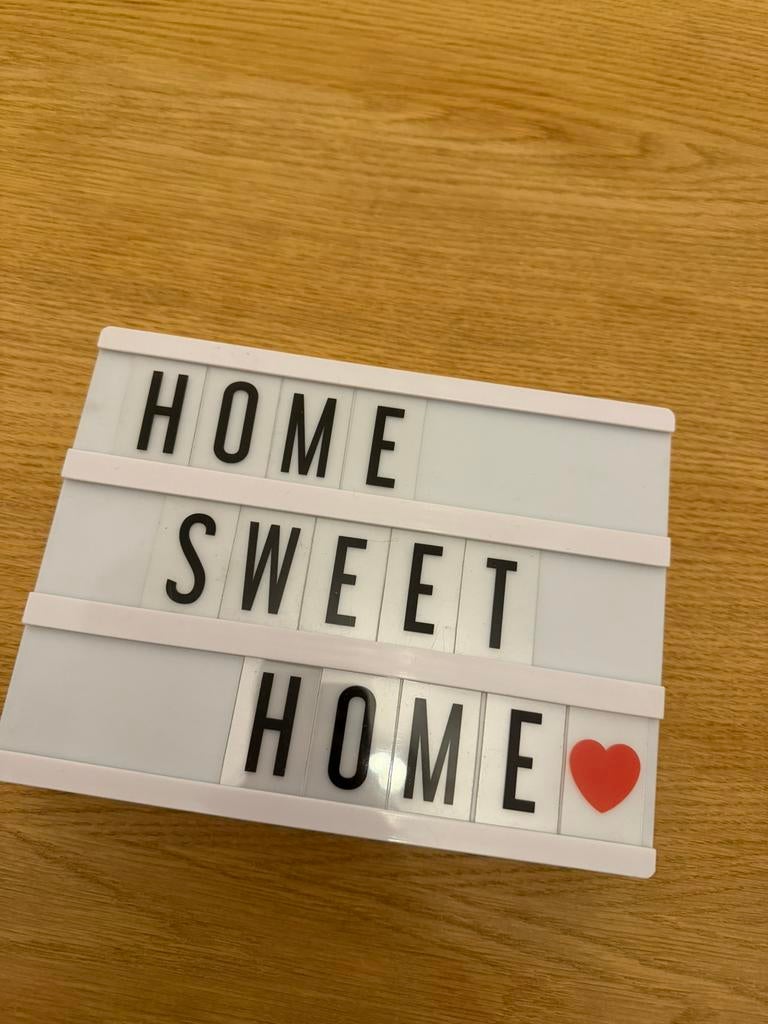 Letter lightbox, Ophalen, Zo goed als nieuw