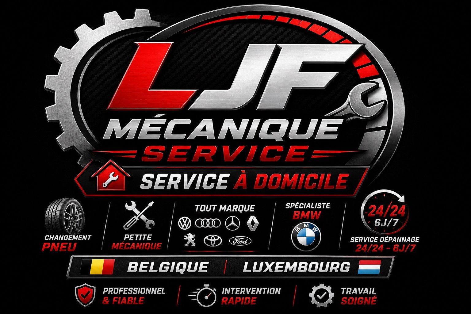 LJF MÉCANIQUE SERVICE À DOMICILE, Enlèvement, Neuf