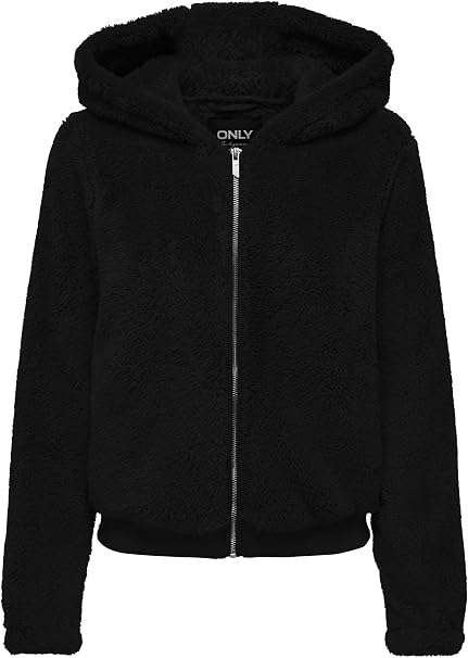 Nieuwe pelsjas met kap van Only (maat M), Ophalen of Verzenden, Nieuw, Maat 38/40 (M), Zwart