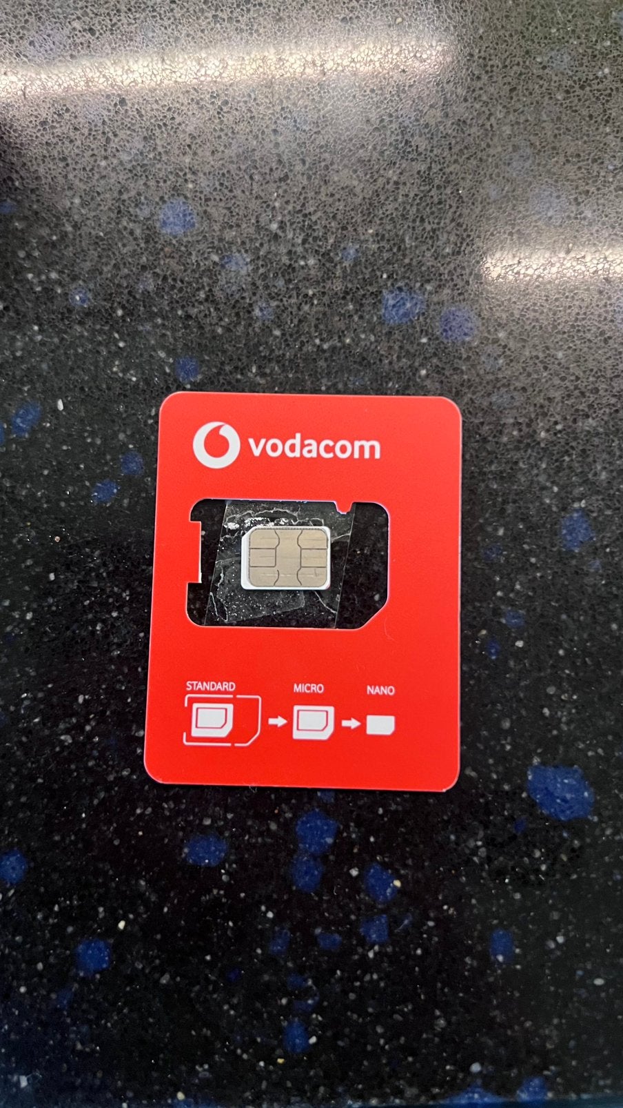 Data simkaart voor Zuid Afrika, Enlèvement ou Envoi, Comme neuf, Vodafone, Carte Sim