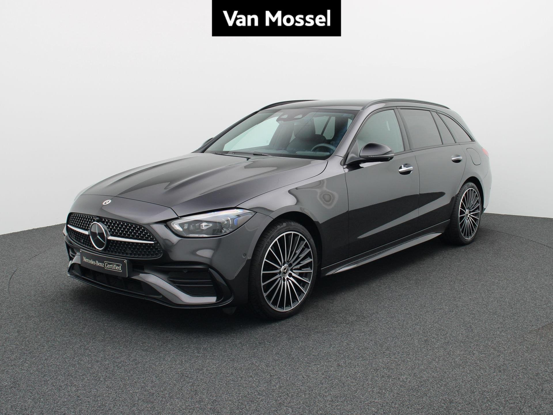 Mercedes-Benz C-Klasse 300 e Break Star Edition + LEDER + PA, Autos, Argent ou Gris, Euro 6, Entreprise, Noir