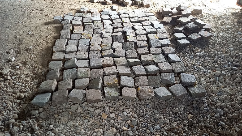 PAVES DE RUE, Jardin & Terrasse, Enlèvement, Utilisé, Moins de 5 m²
