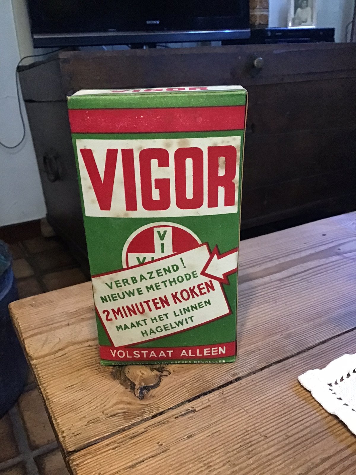 Vintage pakket waspoeder Vigor, Ophalen of Verzenden, Zo goed als nieuw