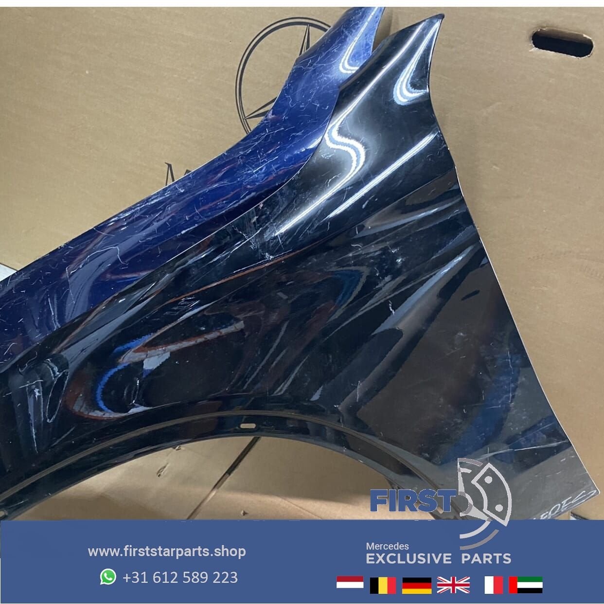 W253 GLC Zijscherm LINKS Mercedes 2018 linker voorscherm LV, Gebruikt, -, Links, Ophalen of Verzenden