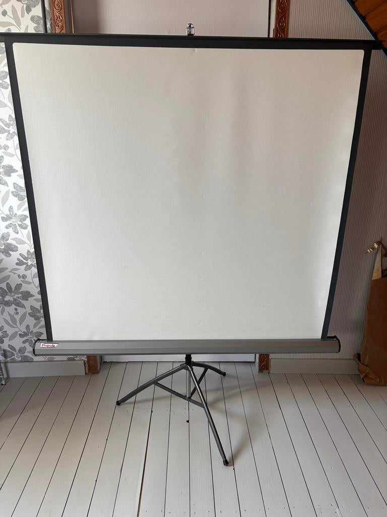 Projectiescherm Projecta op statief 125 x 125 cm, Ophalen of Verzenden, Handmatig, Gebruikt