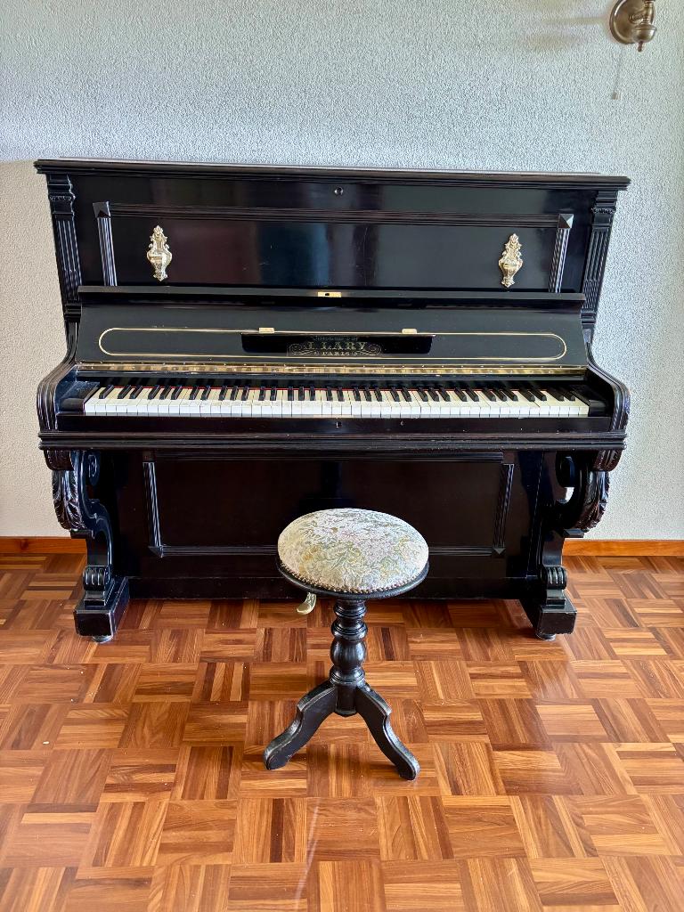 Buffetpiano, Muziek en Instrumenten, Piano's, Ophalen, Gebruikt, Zwart, Piano