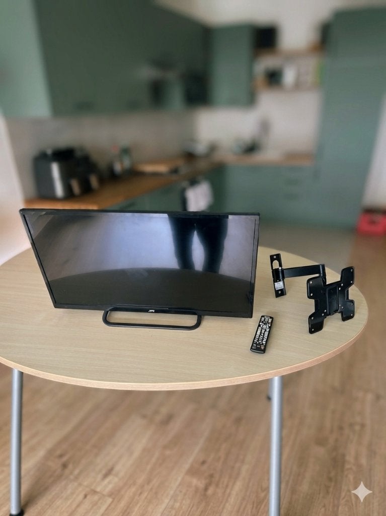 JVC 32 inch Full HD TV + Verstelbare Muurbeugel, Audio, Tv en Foto, Televisies, 50 Hz, Minder dan 40 cm, Full HD (1080p), Ophalen