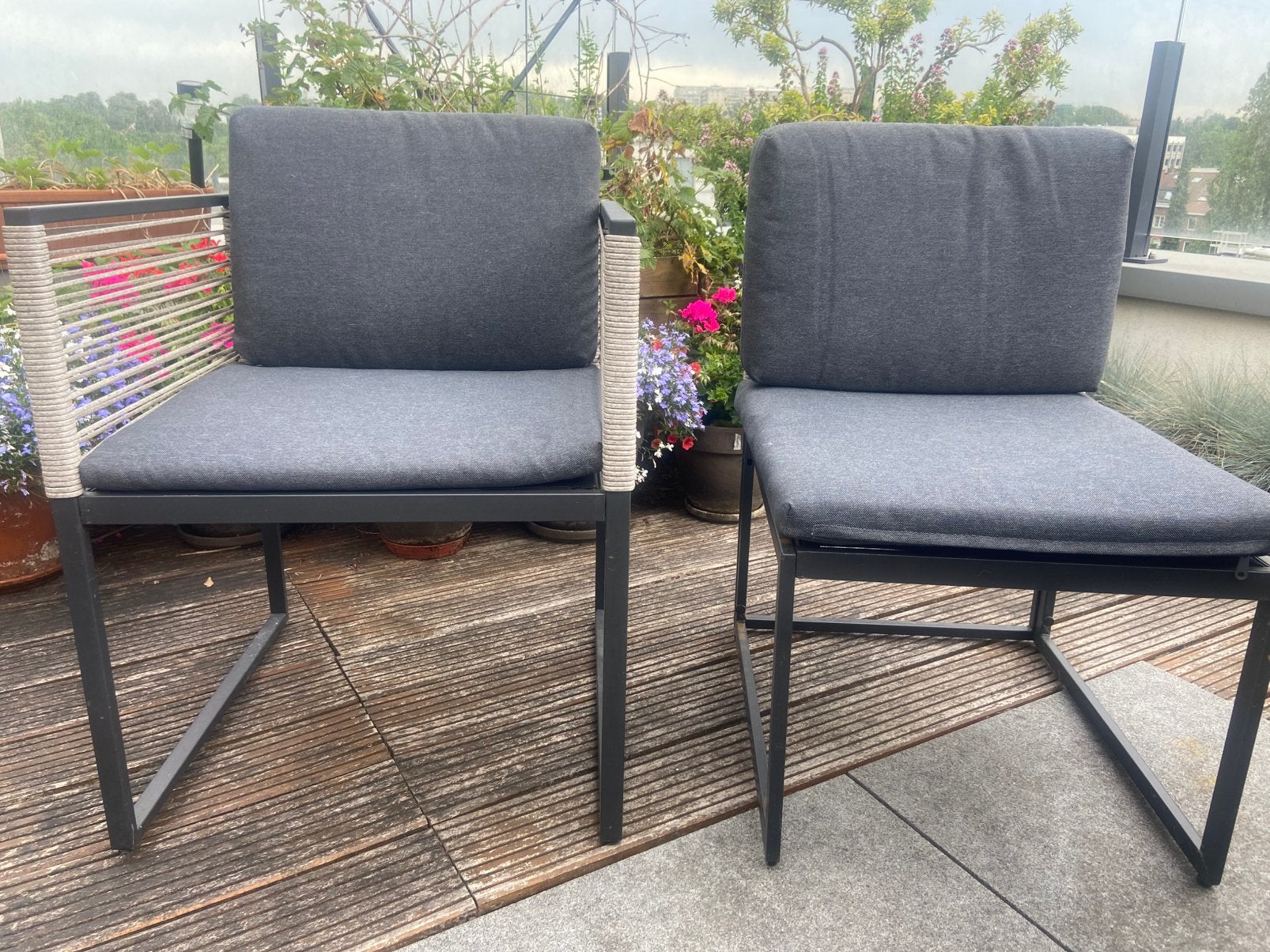 Chaises de jardin, Enlèvement, Comme neuf
