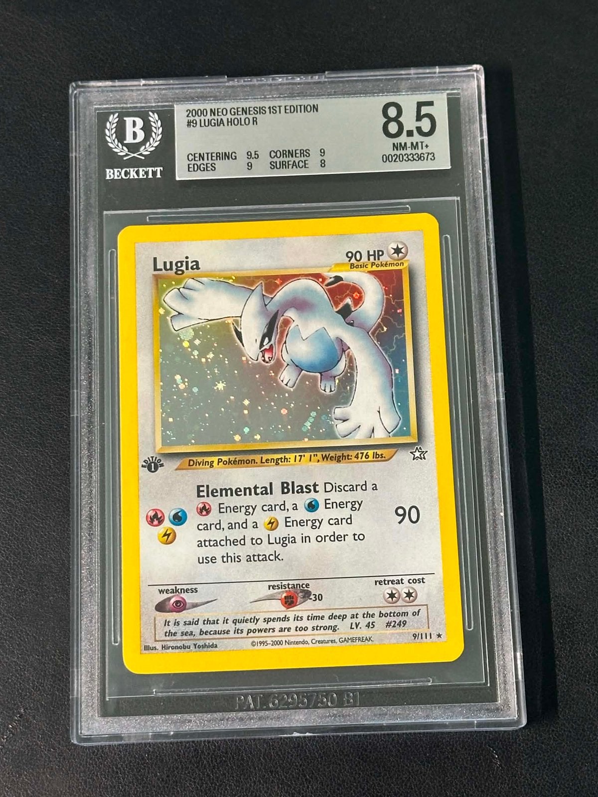 1ère édition Lugia 8.5 BGS, Hobby & Loisirs créatifs, Enlèvement ou Envoi
