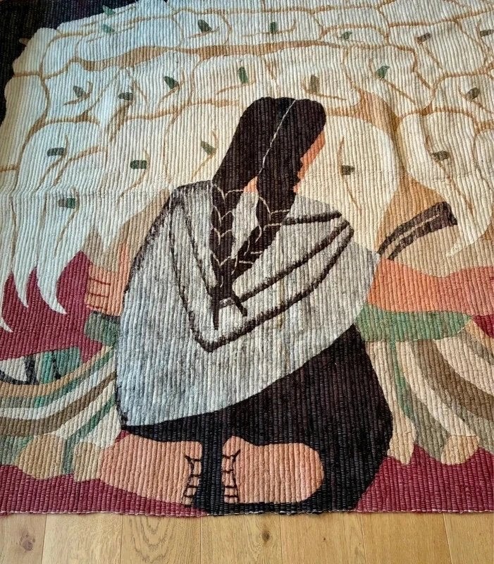 Tapisserie murale vintage en laine de Piotr Grabowski, Antiquités & Art, Enlèvement ou Envoi