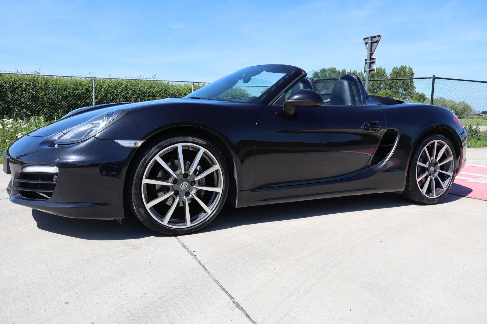 porsche boxster 981 Black edition, Auto's, Automaat, Zwart, Cabriolet, Zwart