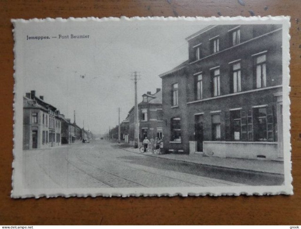 Postkaart Jemappes, Pont Beumier, Ophalen of Verzenden, Ongelopen, Henegouwen