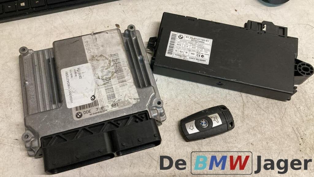 DDE+ CAS-module+ Sleutel BMW E81 E82 E88 E90 E91 7809001 N47, Auto-onderdelen, Gebruikt, Ophalen of Verzenden, BMW, BMW